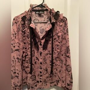 Hell bunny spin doctor blouse